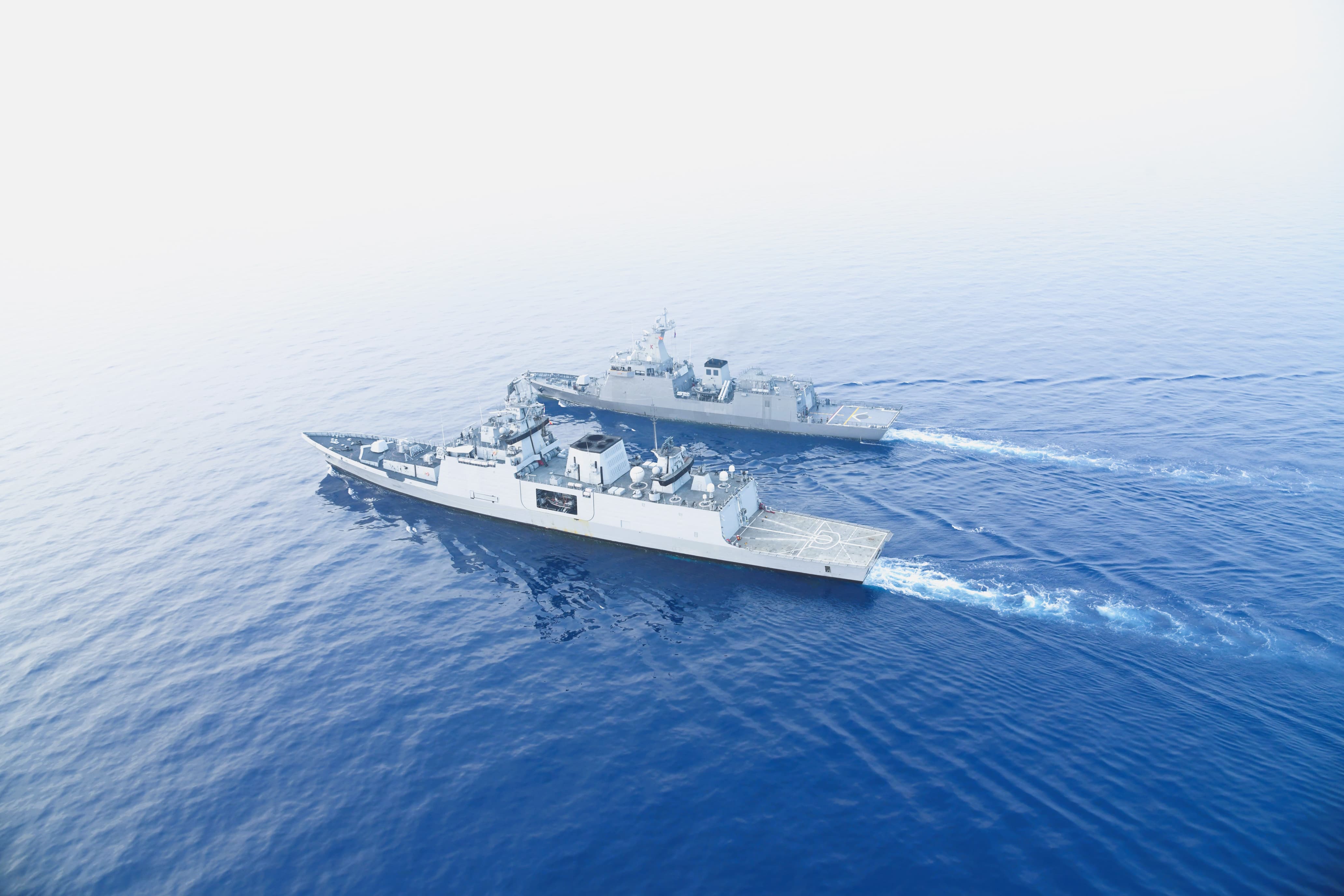 Indian Naval Ships Sahyadri And Kulish Conclude Participation in AIME 2026